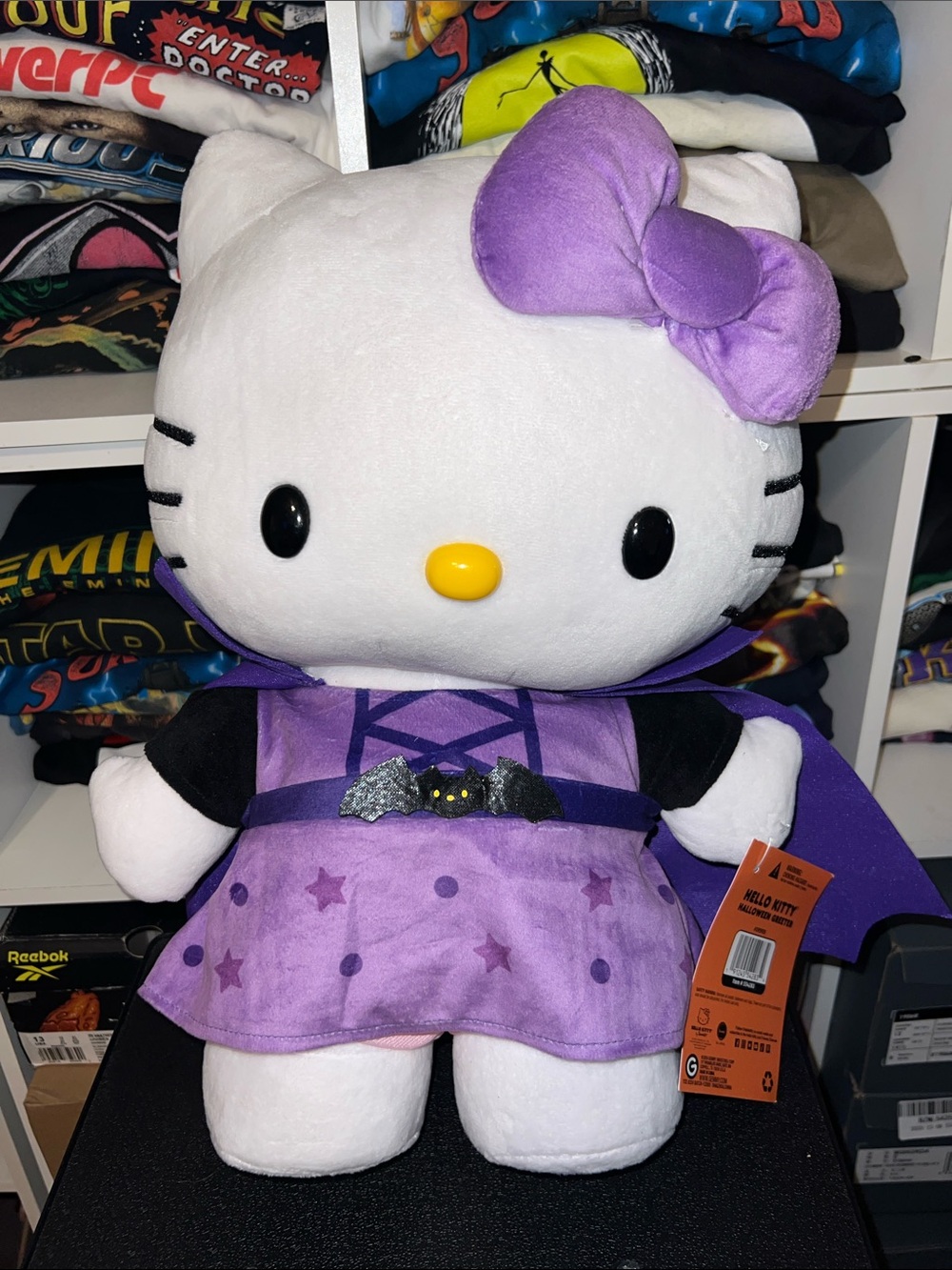 Sanrio Hello Kitty Purple Halloween Witch Plush Greeter
